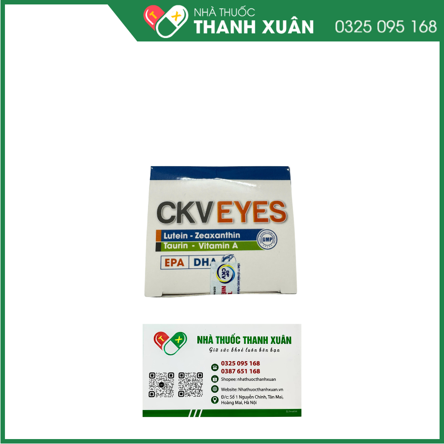 CKV Eyes - Tăng cường thị lực, hỗ trợ giảm khô mắt, mỏi mắt
